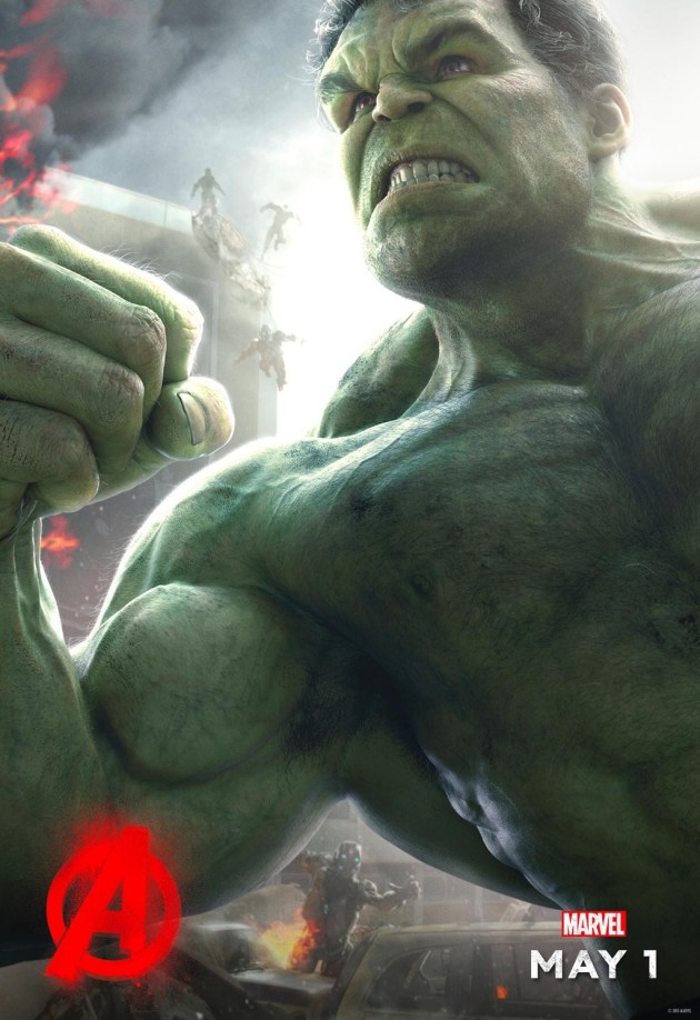 avengers age of ultron hulk poster big