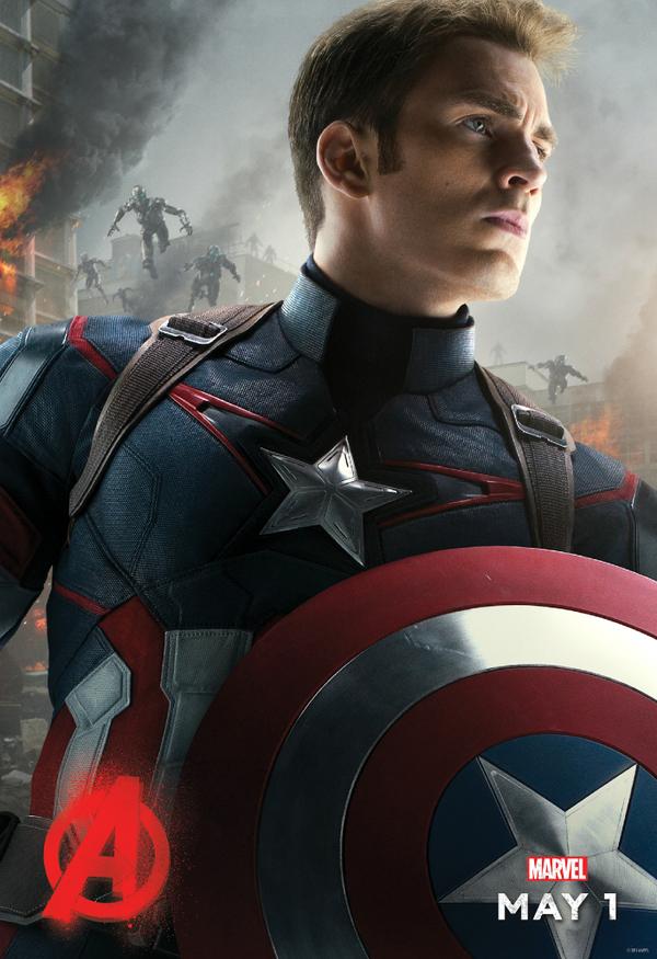 age of ultron cap poster